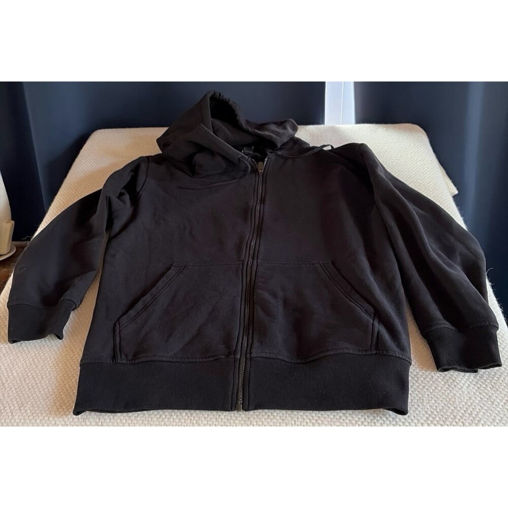 Athleta Black Full Zip Fleece Hoodie Jacket Women’s S/P Petite